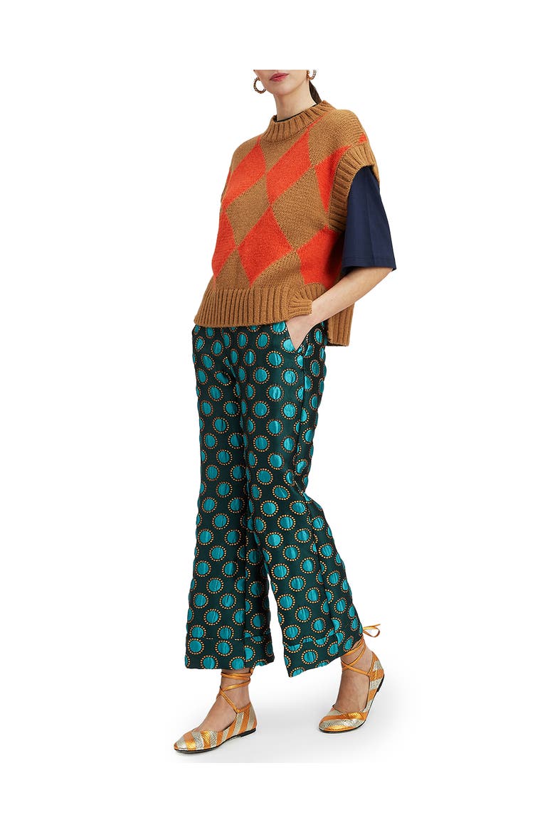 Hendrix Pants Jacquard Winter Sun Emerald, Main, color, Jacquard Winter Sun Emerald