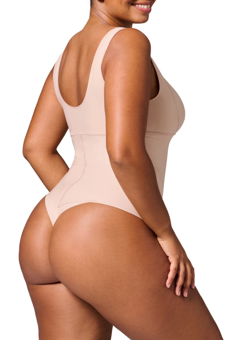 Story Shaper Bodysuit, Alternate, color, PEAU ROSE