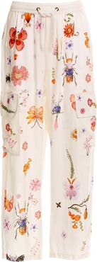 Agua Bendita Serafina Mbar Cover-Up Linen Pants