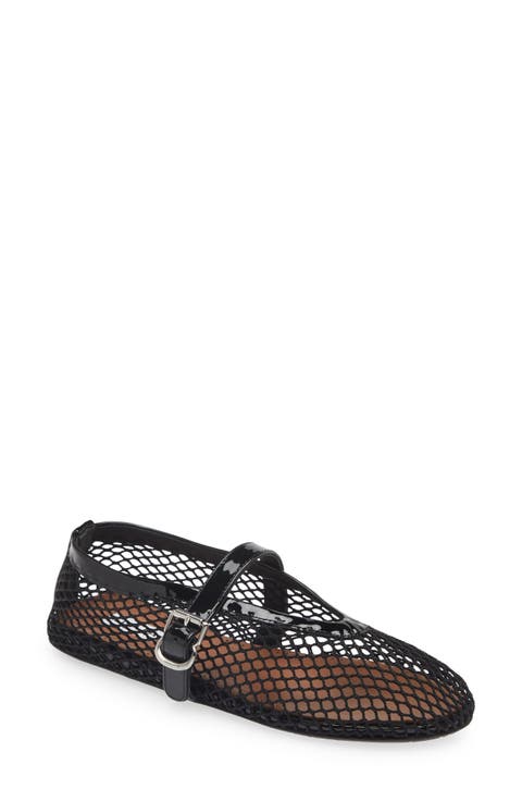 Fishnet Ballerina Flat (Women)