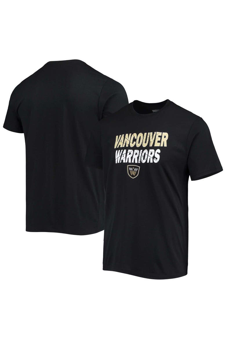 Men's Levelwear Black Vancouver Warriors Team Logo Thrive T-Shirt, Main, color, Black