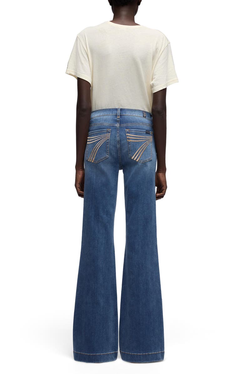 7 For All Mankind Dojo Flare Jeans, Alternate, color, Gale
