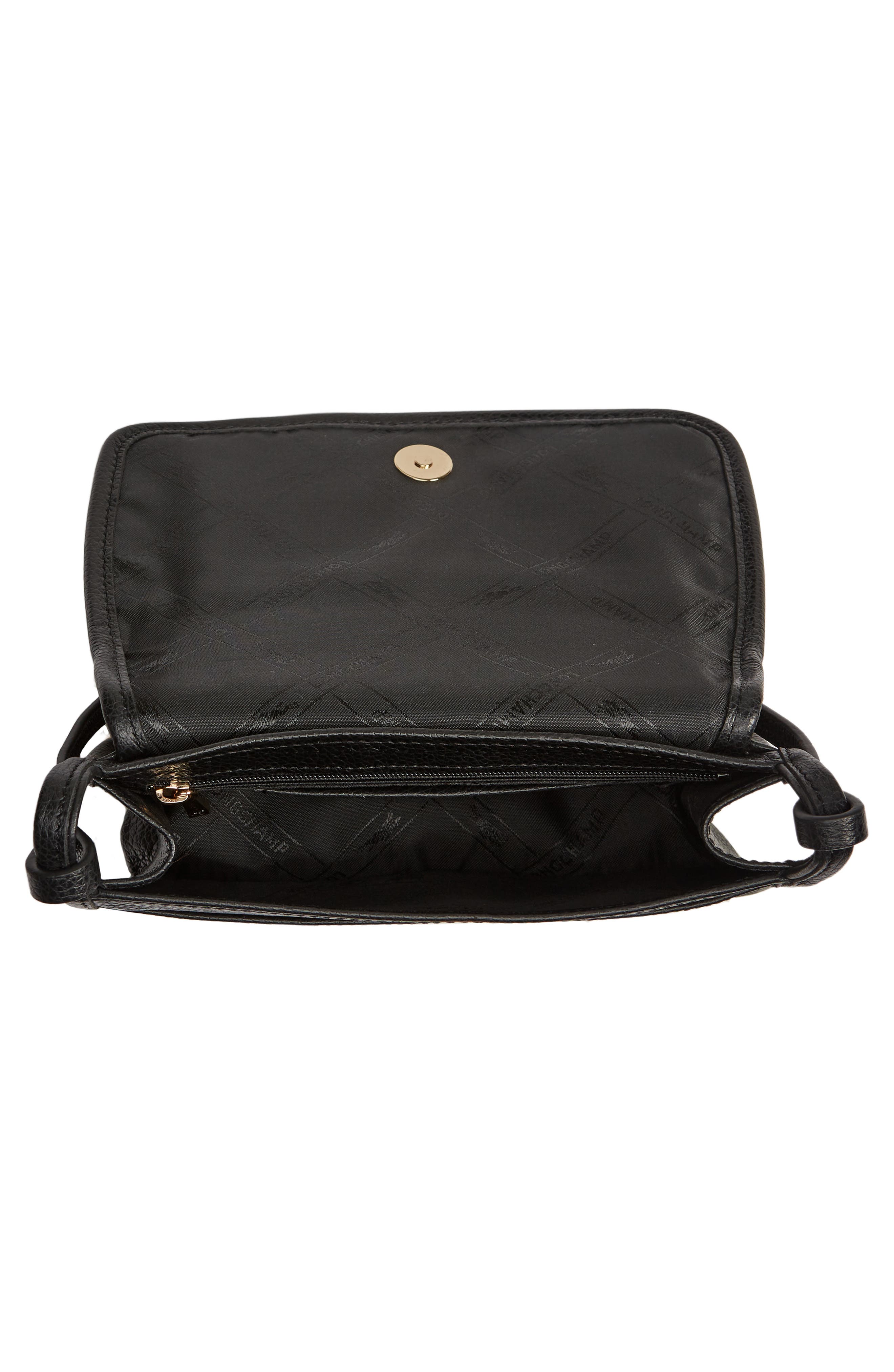 Longchamp Le Foulonné Leather Wallet Crossbody Bag, Alternate, color, 