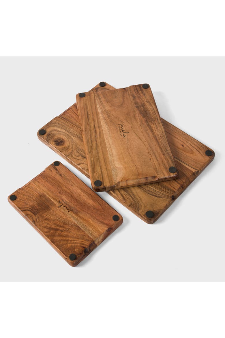 Acacia Wood Cutting Board - Set of 3, Main, color, Natural Acacia Wood
