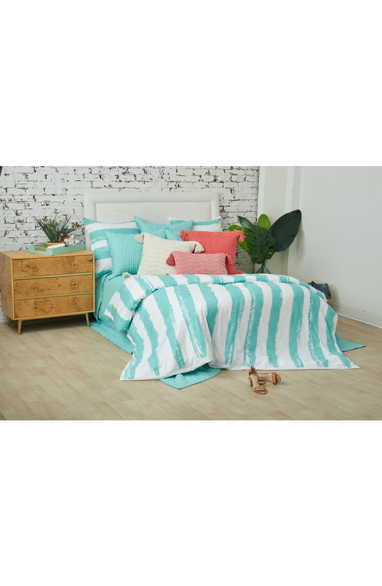 carol & frank Langley Cotton Euro Pillow Sham, Alternate, color, Blue