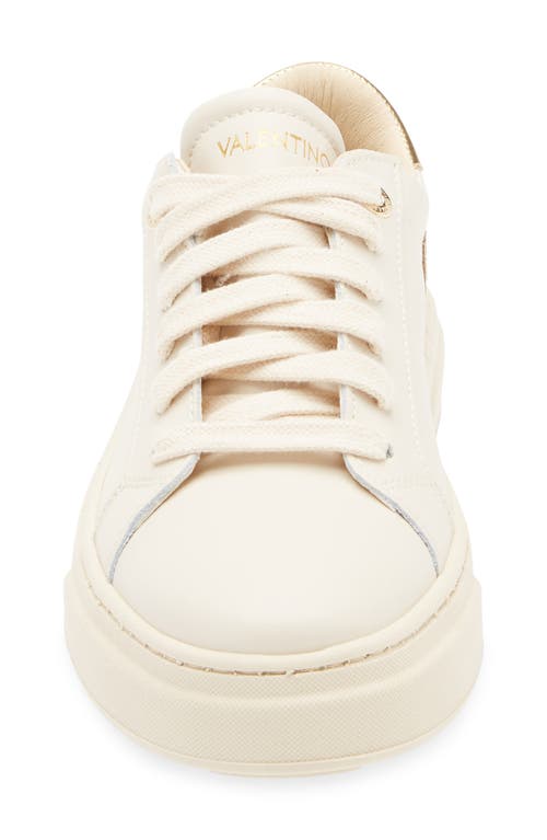 Valentino By Mario Valentino Alice Low Top Sneaker In White