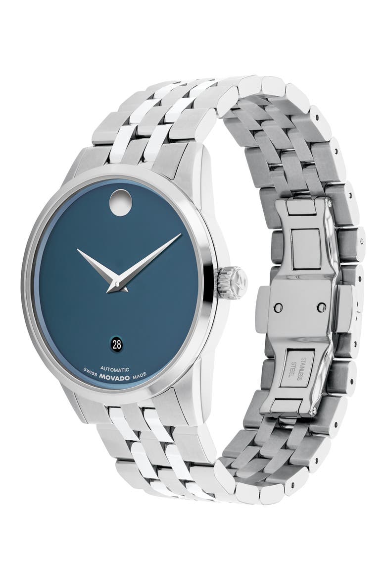 Museum Classic Automatic Bracelet Watch, 40mm, Alternate, color, BLUE
