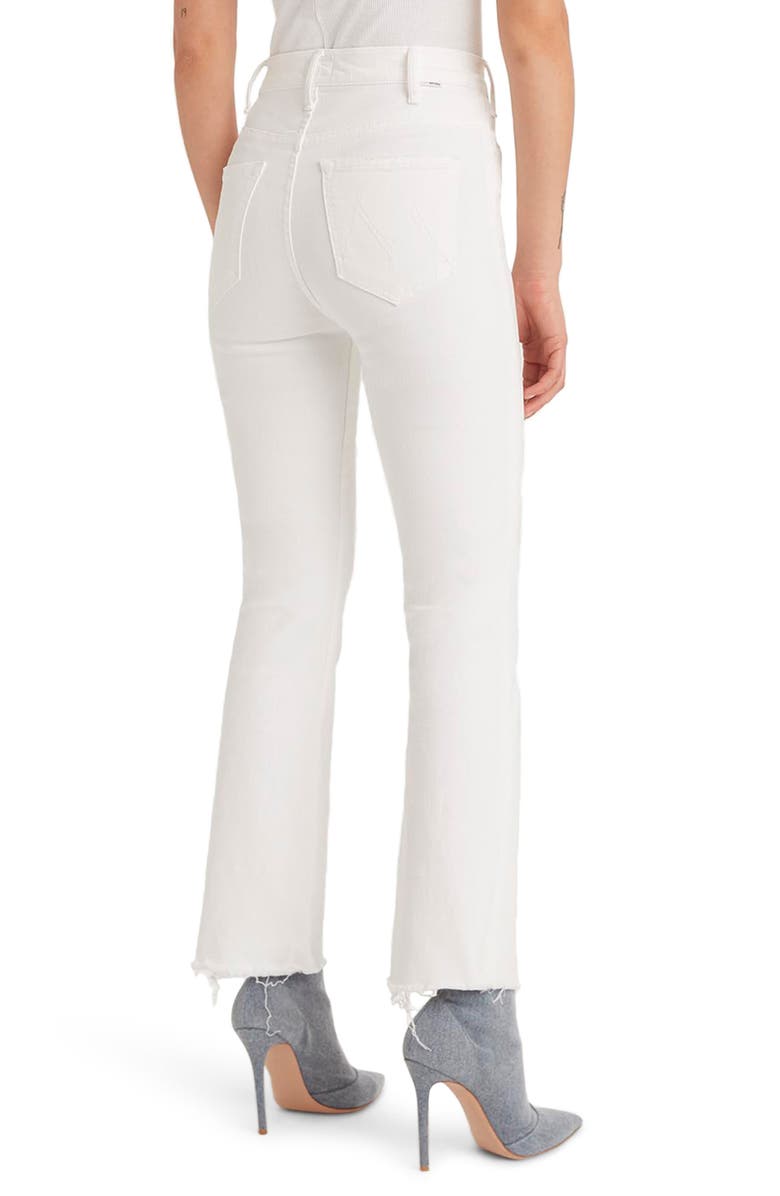 MOTHER The Hustler High Waist Fray Hem Ankle Bootcut Jeans, Alternate, color, Fairest Of Them All