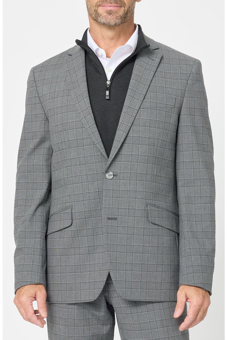 Checked Two-Button Suit, Alternate, color, CHARCOAL/ NAVY