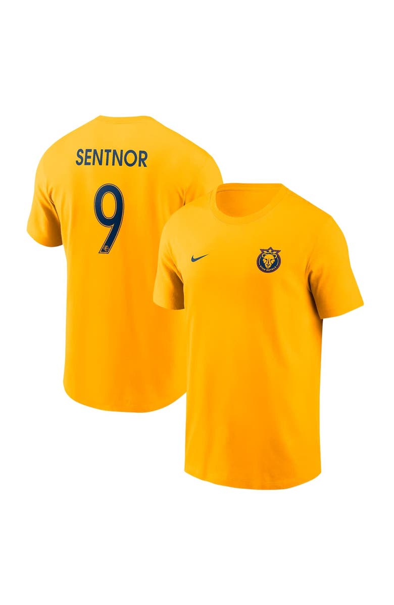 Nike Men's Nike Ally Sentnor Gold Utah Royals Core Crew Neck T-Shirt, Main, color, Gold