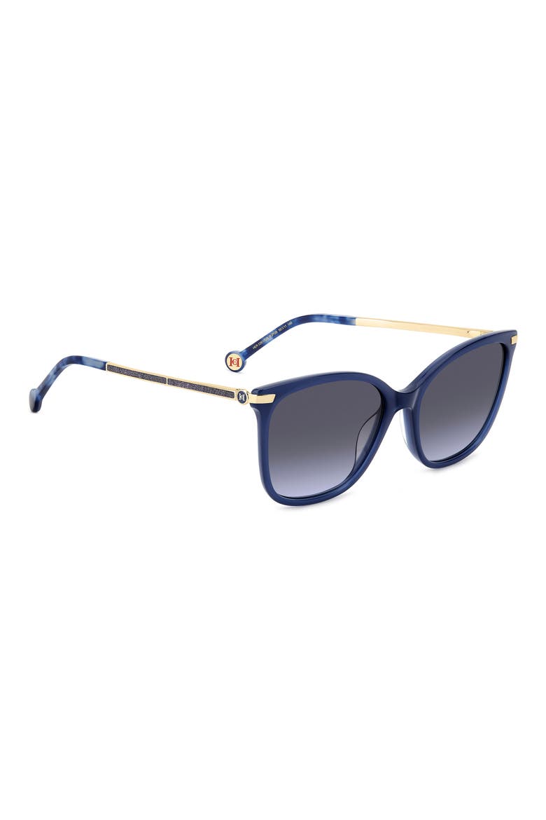 Her 55mm Gradient Rectangular Sunglasses, Alternate, color, BLUE