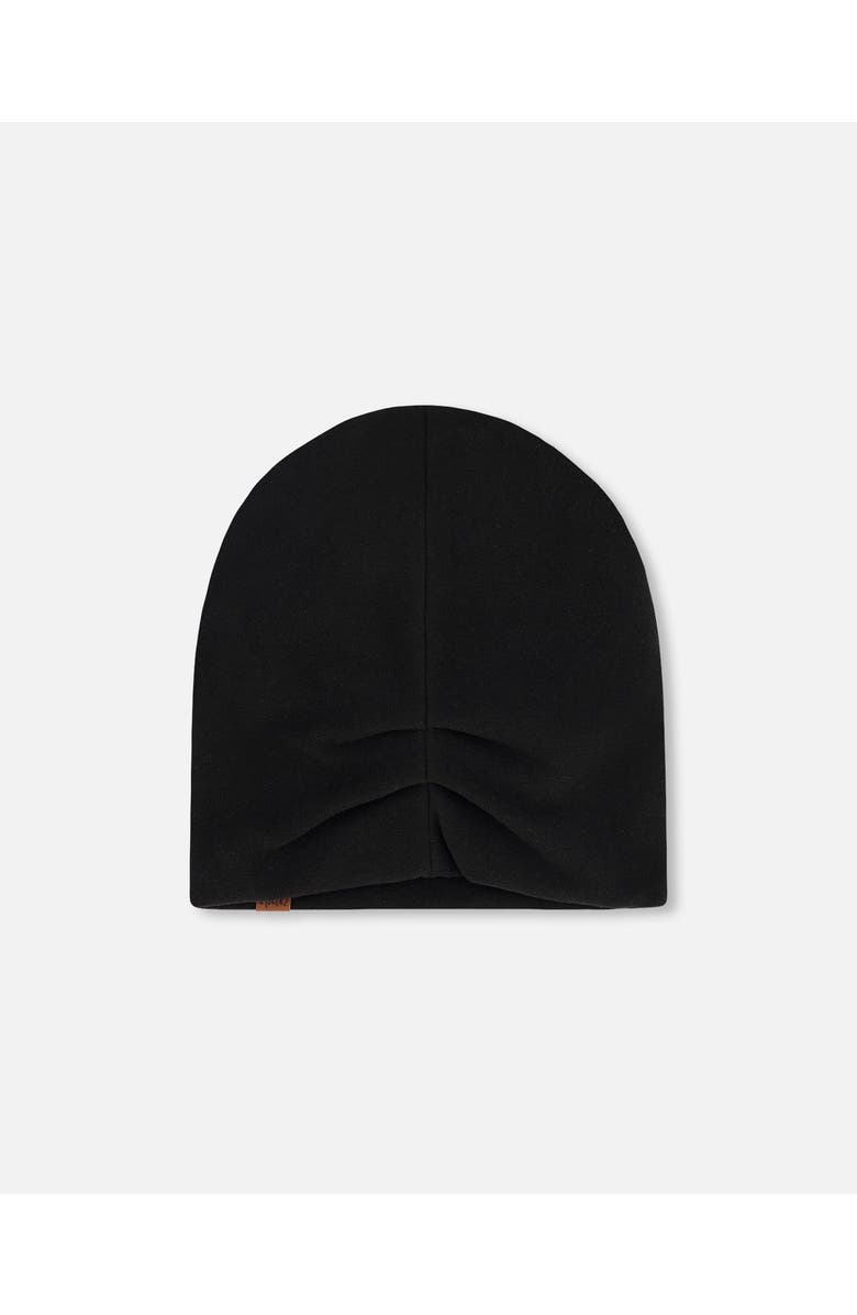 Deux par Deux Gender Inclusive Stretch Jersey Beanie, Alternate, color, Black