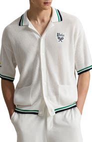 Polo Ralph Lauren US Open Short Sleeve Knit Cardigan