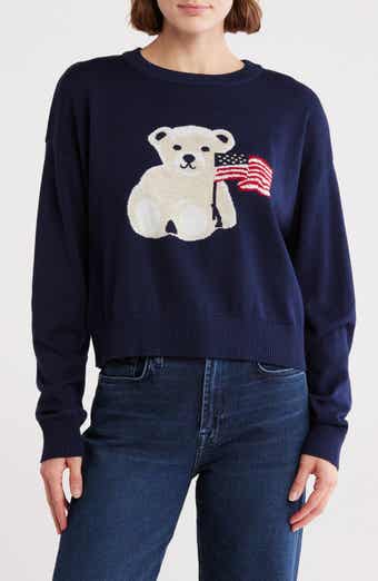 Vigoss American Flag Bear Sweater