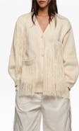 Bimba y Lola Fringe-Detail Cardigan