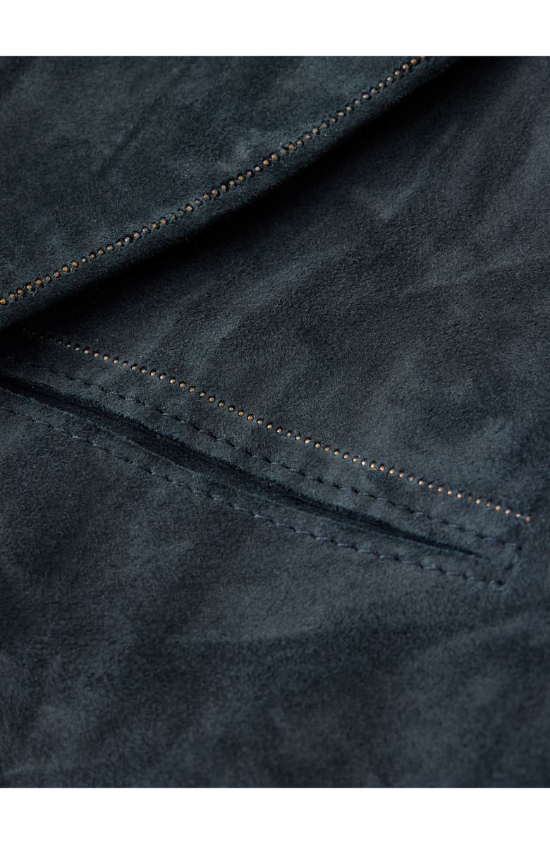 John Varvatos Bartow Suede Suit Jacket, Alternate, color, Midnight