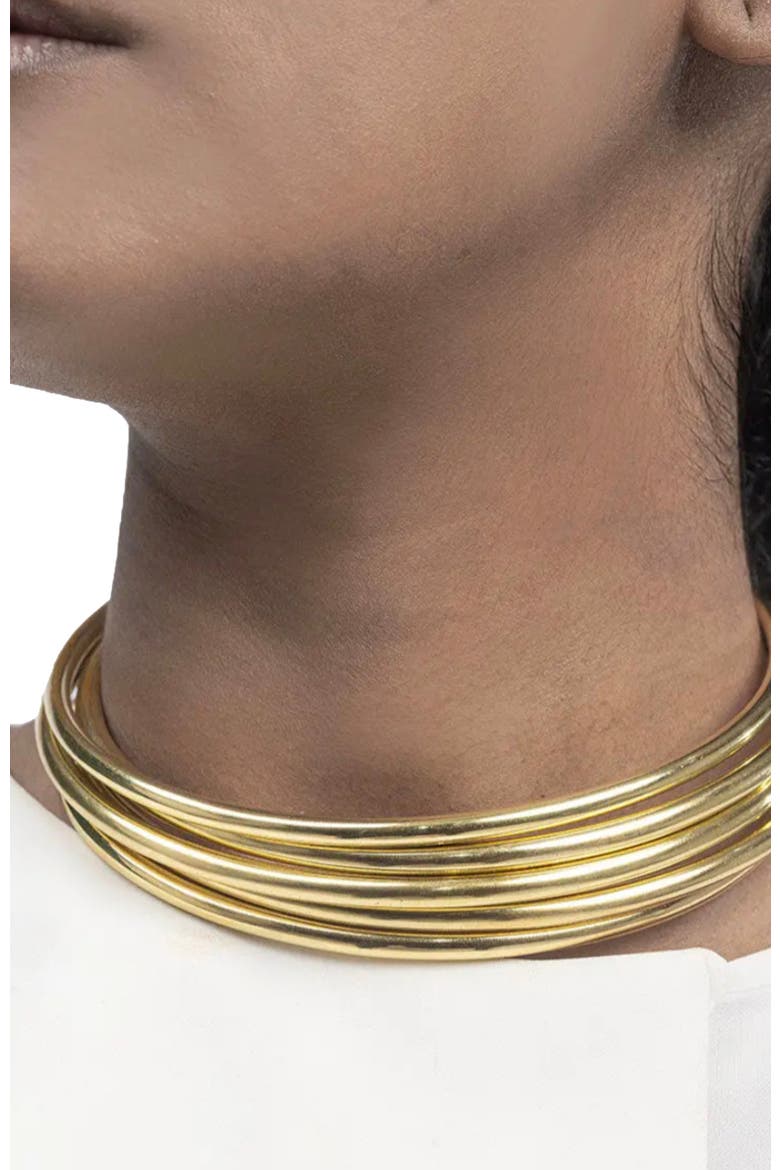 Mot Choker, Alternate, color, Gold