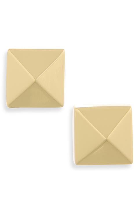 Pyramid Stud Earrings