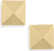eddieBorgo Pyramid Stud Earrings