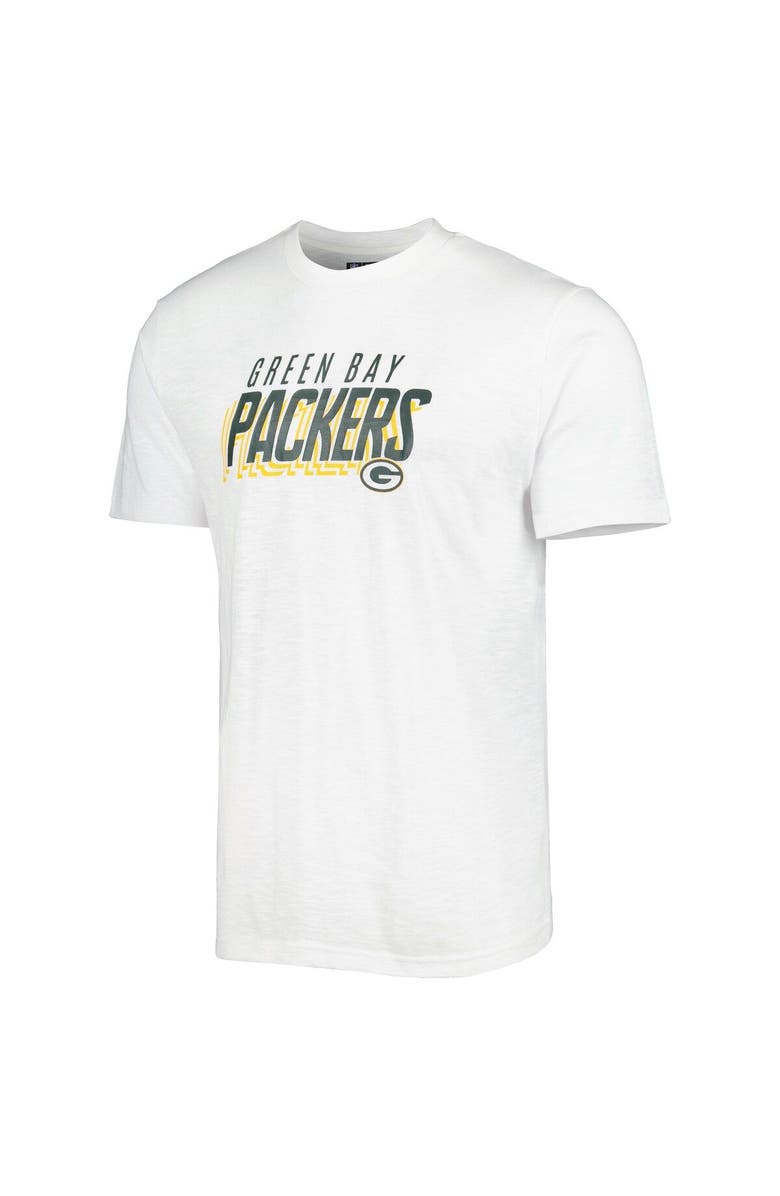 CONCEPTS SPORT Men's Concepts Sport Green/White Green Bay Packers Downfield T-Shirt & Shorts Sleep Set, Alternate, color, 