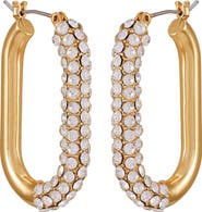 Vince Camuto Pavé Crystal Hoop Earrings