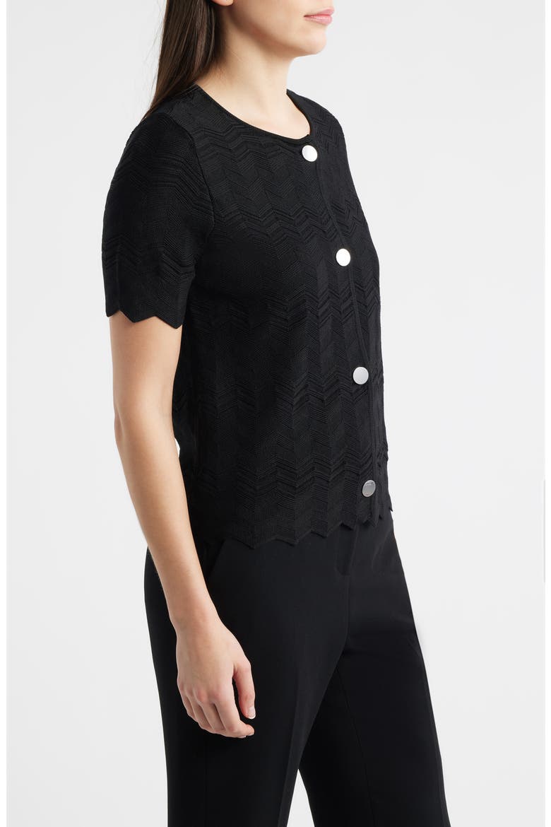 Zigzag Pointelle Cardigan, Alternate, color, ANNE BLACK
