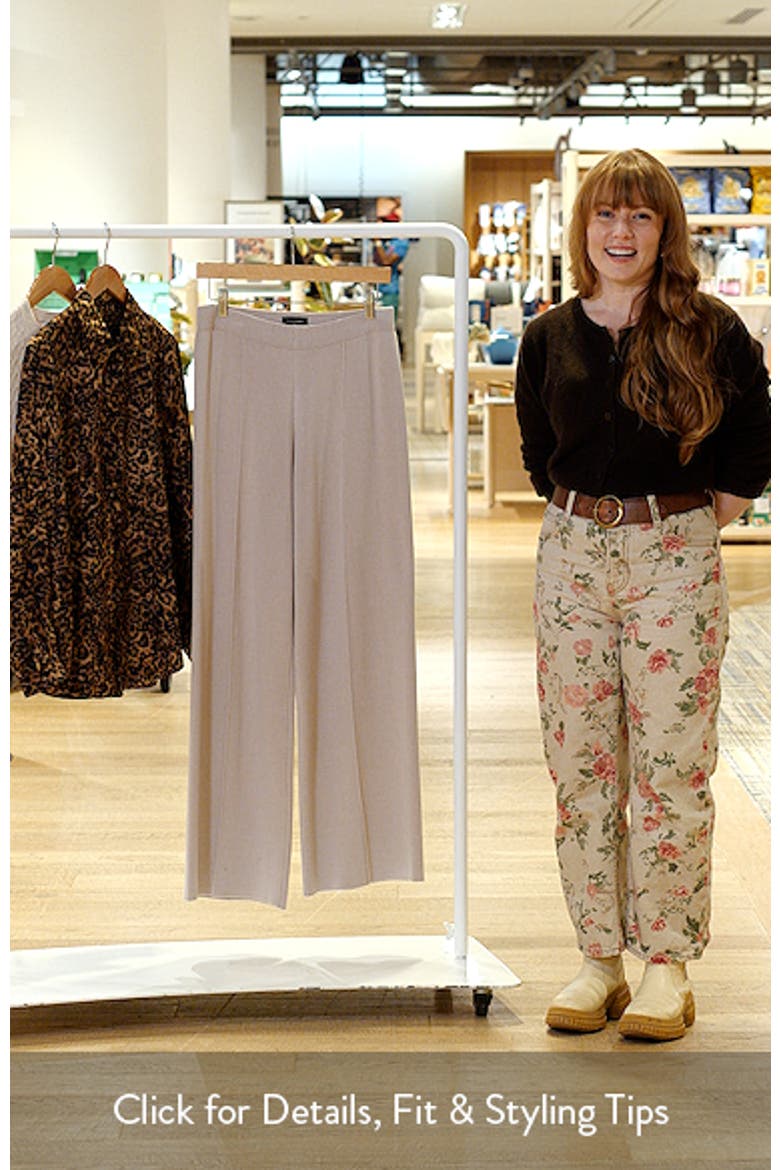 Wide Leg Sweater Knit Pants video
