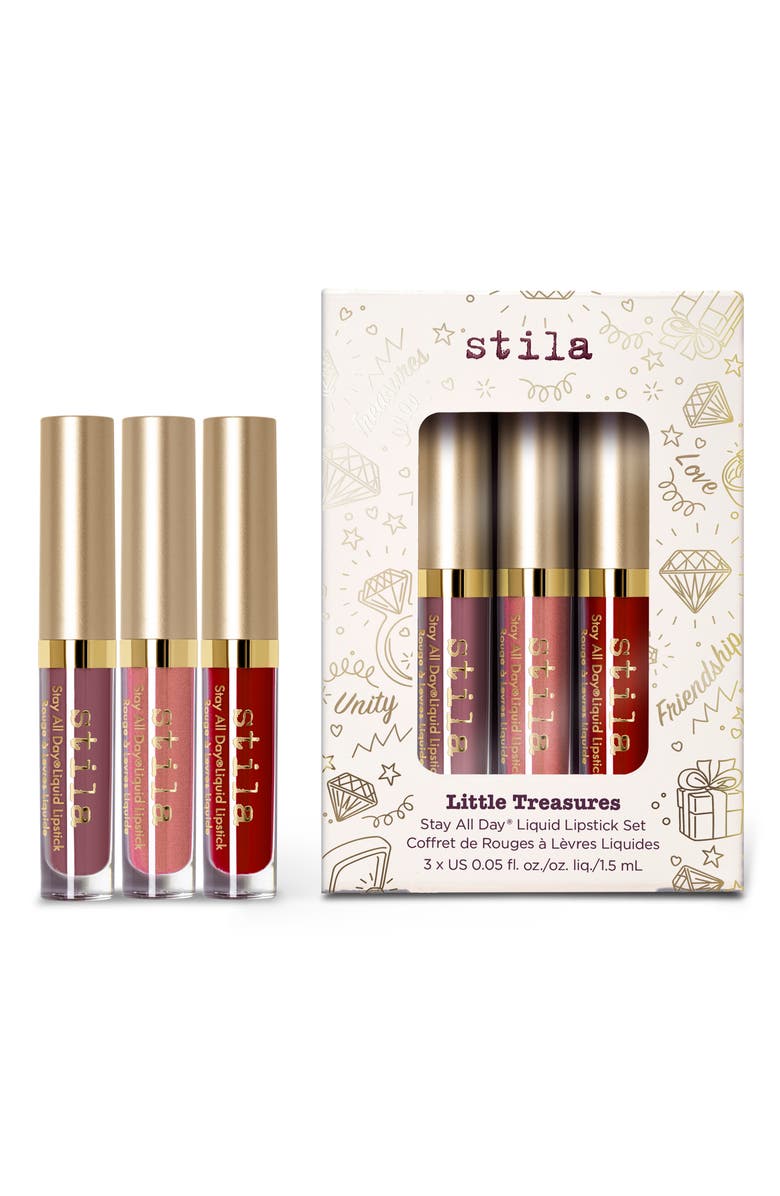 Stila Little Treastures Stay All Day<sup>®</sup> Liquid Lipstick Set USD $36 Value, Main, color,