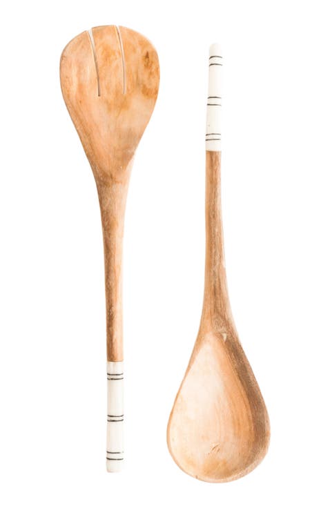 Striped Salad Servers