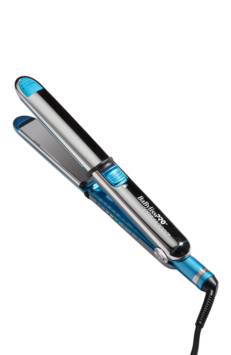 BaBylissPRO Nano Titanium Prima3000<sup>®</sup> 1¼" Ionic Straightener, Main, color, Blue