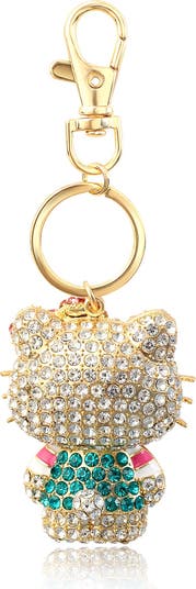 Pave Hello Kitty 3D Bling Keychain
