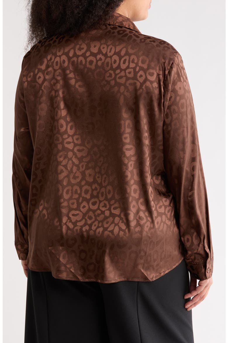 Long Sleeve Button-Up Shirt, Alternate, color, CHOCOLATE
