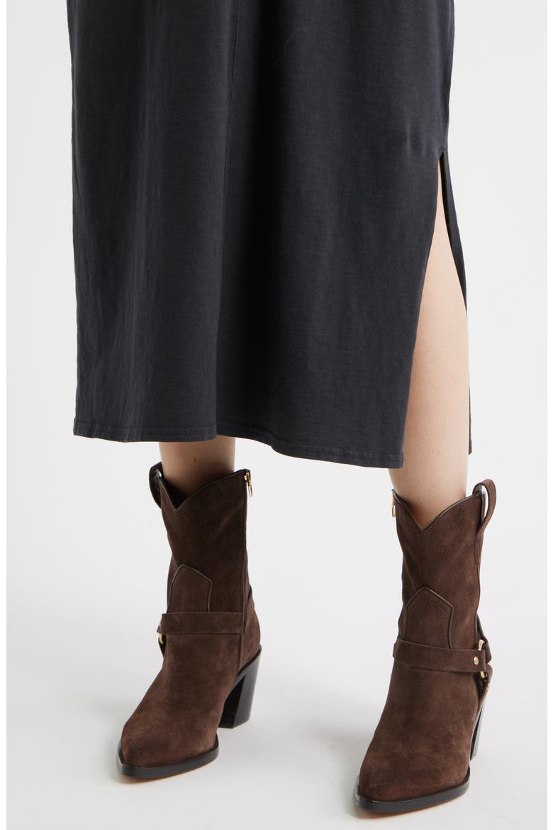 Drawstring Sleeve Knit Dress, Alternate, color, BLACK JET