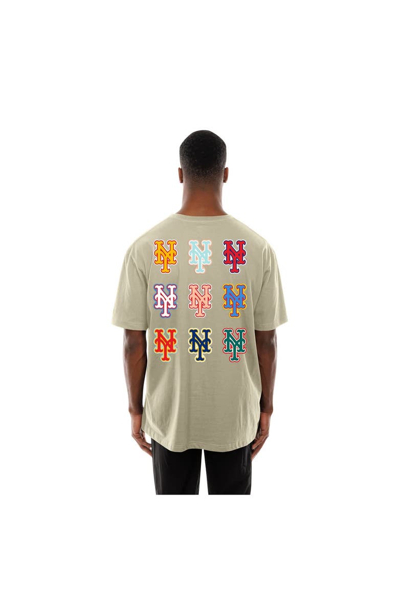 New Era Men's New Era Cream New York Mets Ransom Note Oversized T-Shirt, Alternate, color, Cream