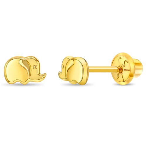 In Season Jewelry 14k Playful Elephant Earrings in Gold at Nordstrom