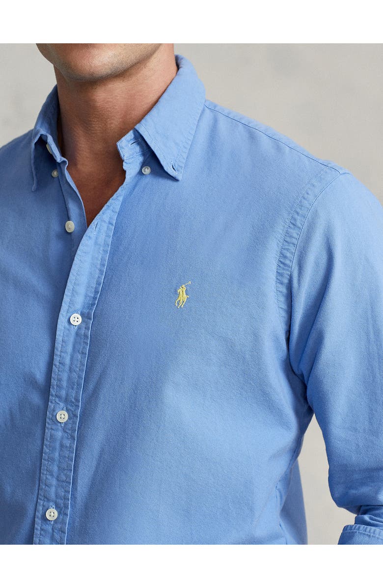 Polo Ralph Lauren Classic Fit Solid Button-Down Oxford Shirt, Alternate, color, 