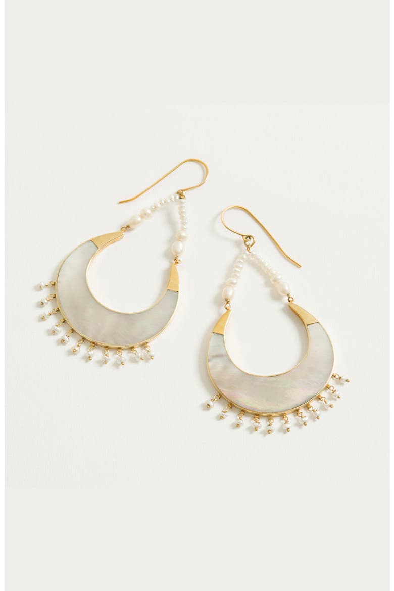 Warrioress Luna Earrings, Alternate, color, Luna