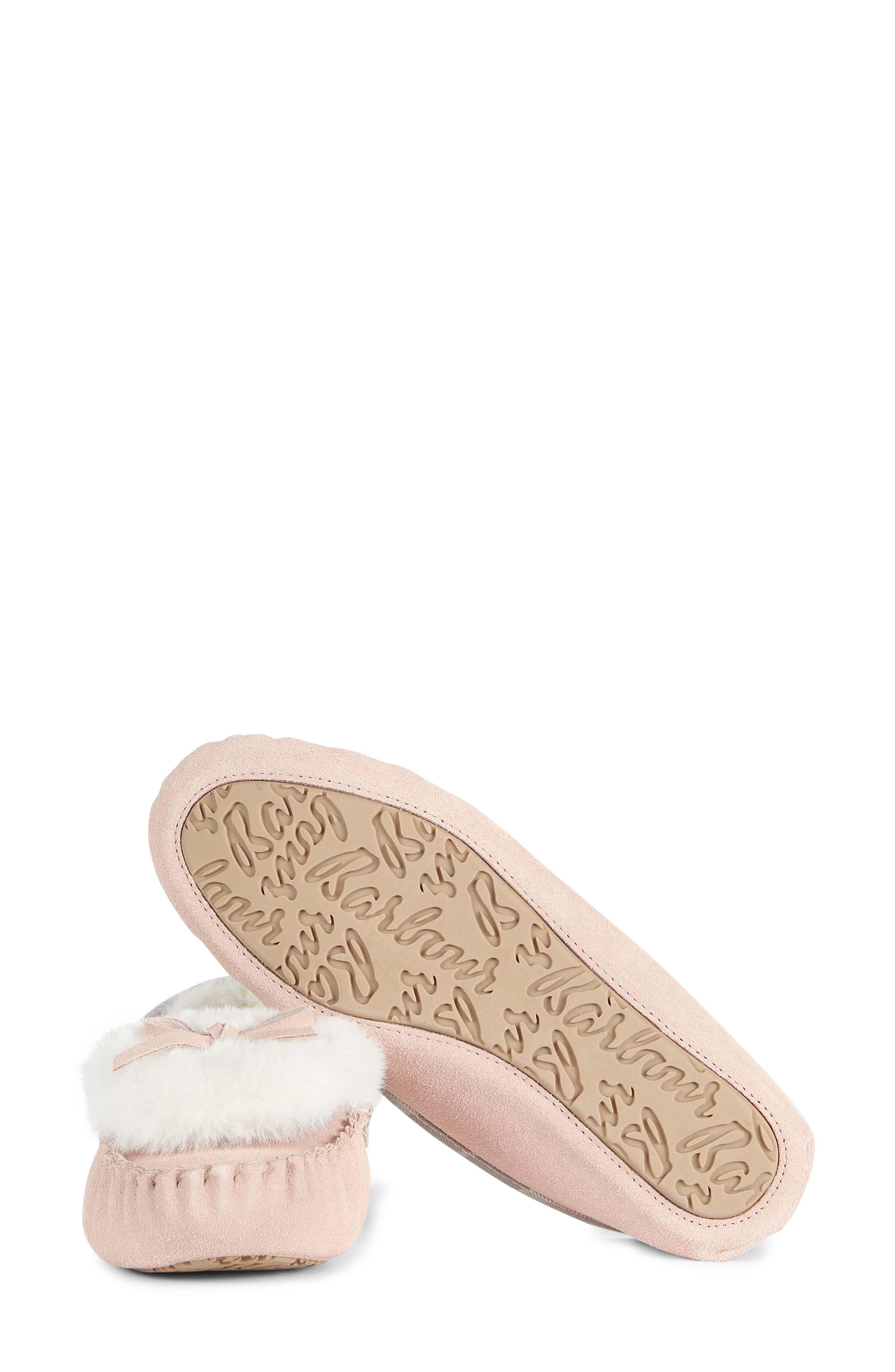 Darcie Faux Shearling Moccasin, Alternate, color, PINK SUEDE