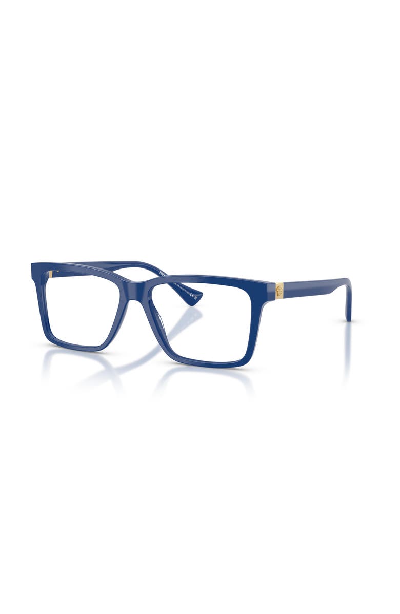 Versace 58mm Rectangle optical glasses, Main, color, Blue