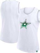 FANATICS Women's Fanatics White Dallas Stars Slub Tank Top