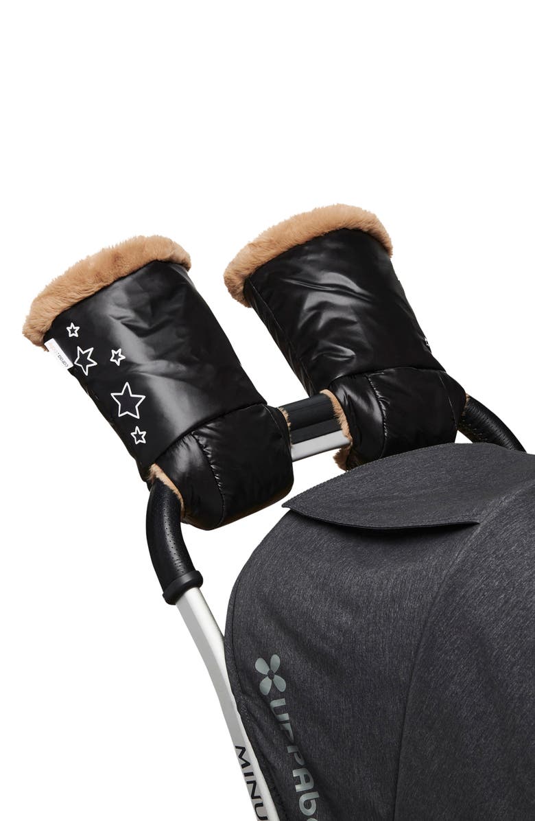 Caraa Winter Stroller Gloves, Alternate, color, Black Stars