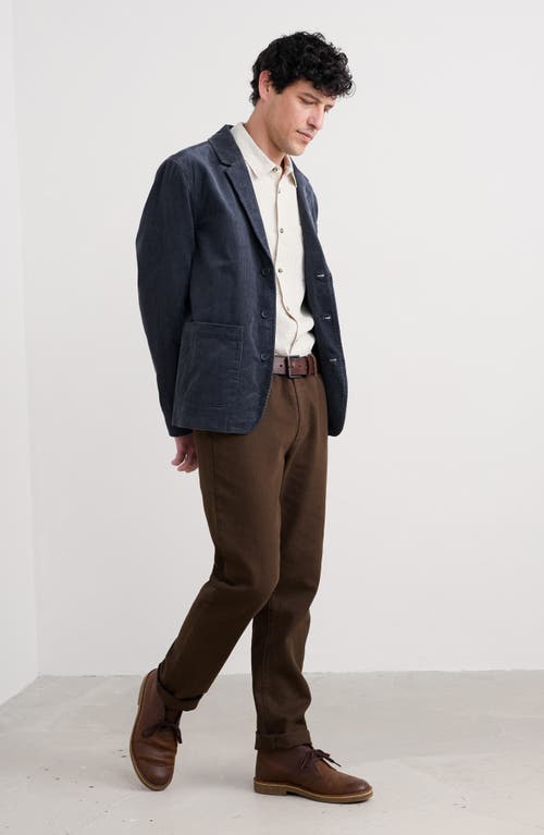 Seasalt Cornwall Plantsman Organic Cotton Corduroy Blazer In Blue