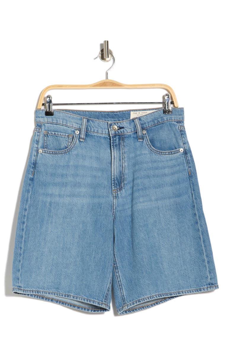 Cynthia Denim Bermuda Shorts, Alternate, color, WOBURN