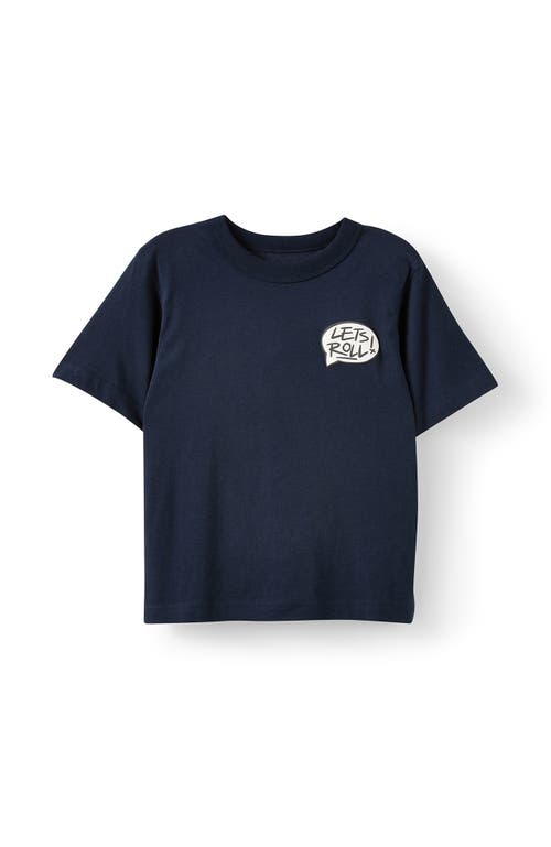 Cotton On Kids Kid's Jonny Short Sleeve Graphic Print Tee In Blue
