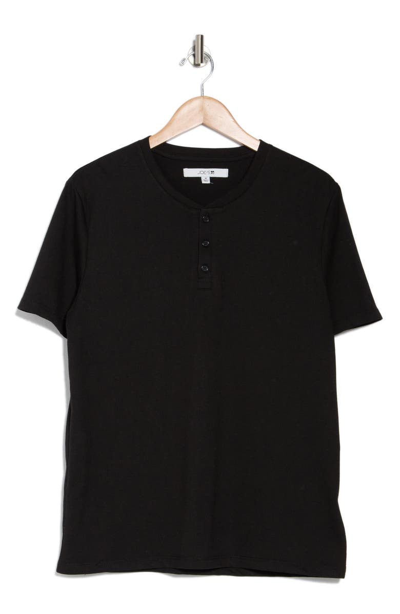 Joe's Cotton Blend Henley T-Shirt, Alternate, color, Black