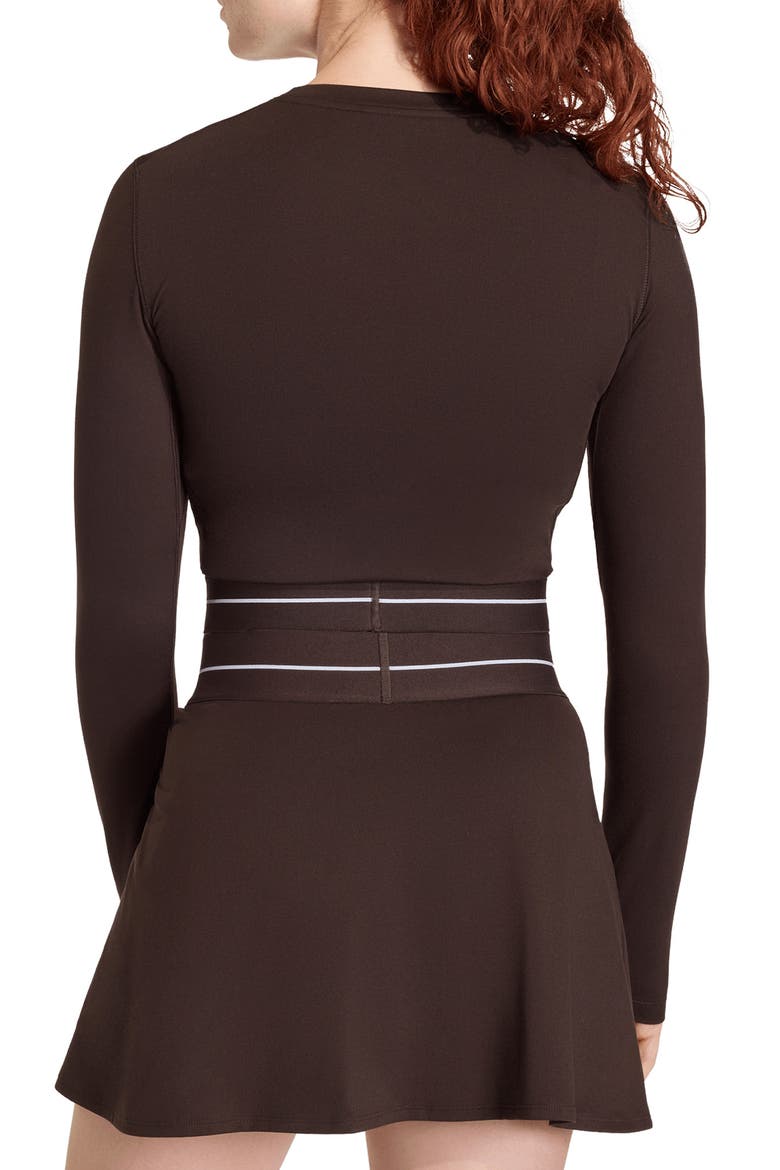 Long Sleeve Crop Top, Alternate, color, AURORA COFFEE