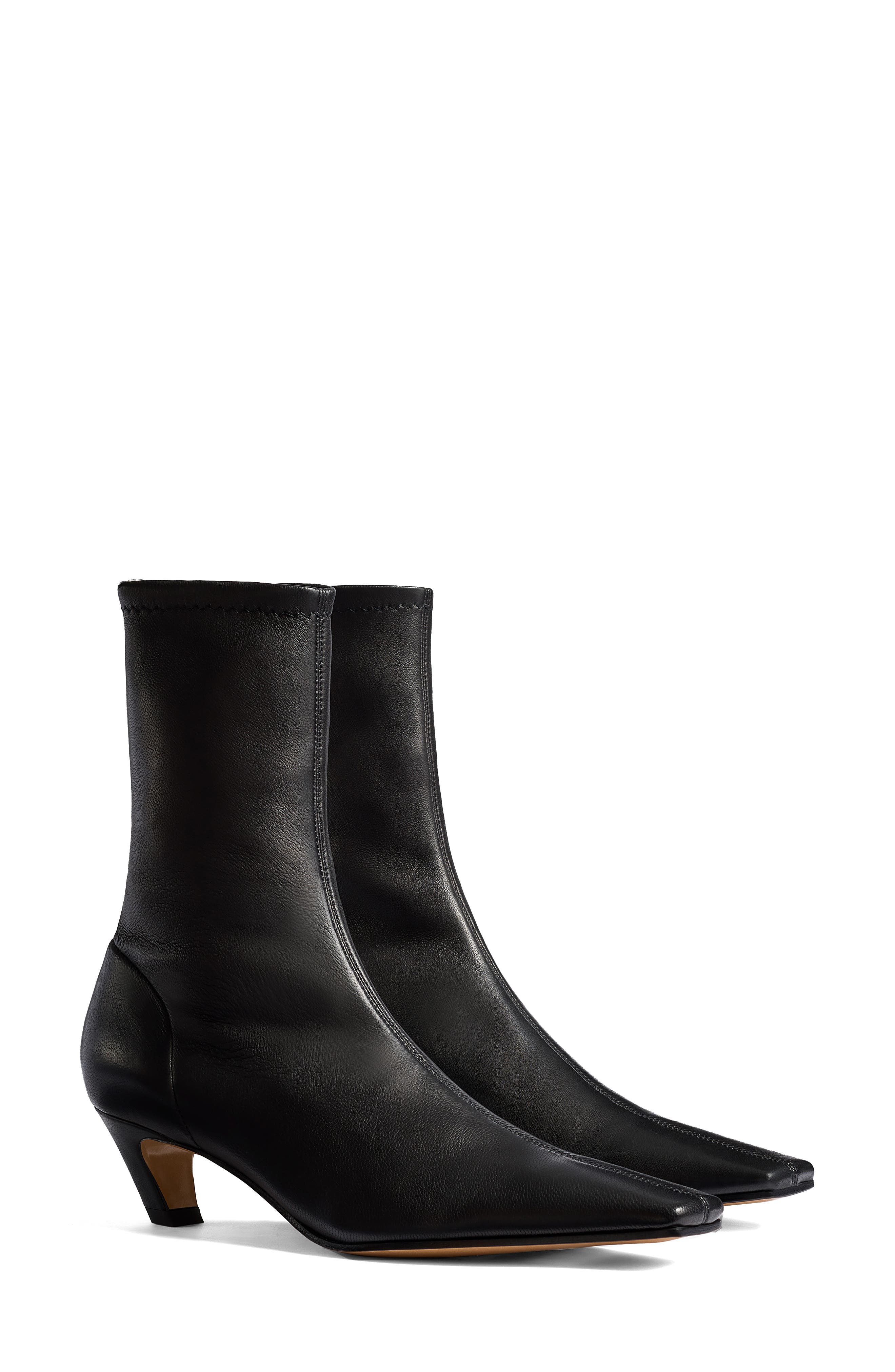 Khaite Arizona Sock Bootie, Main, color, 200 Black