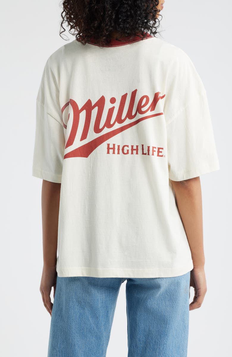 GOLDEN HOUR Miller<sup>®</sup> High Life Cotton Graphic T-Shirt, Alternate, color, Marshmallow/ Tandori Spice