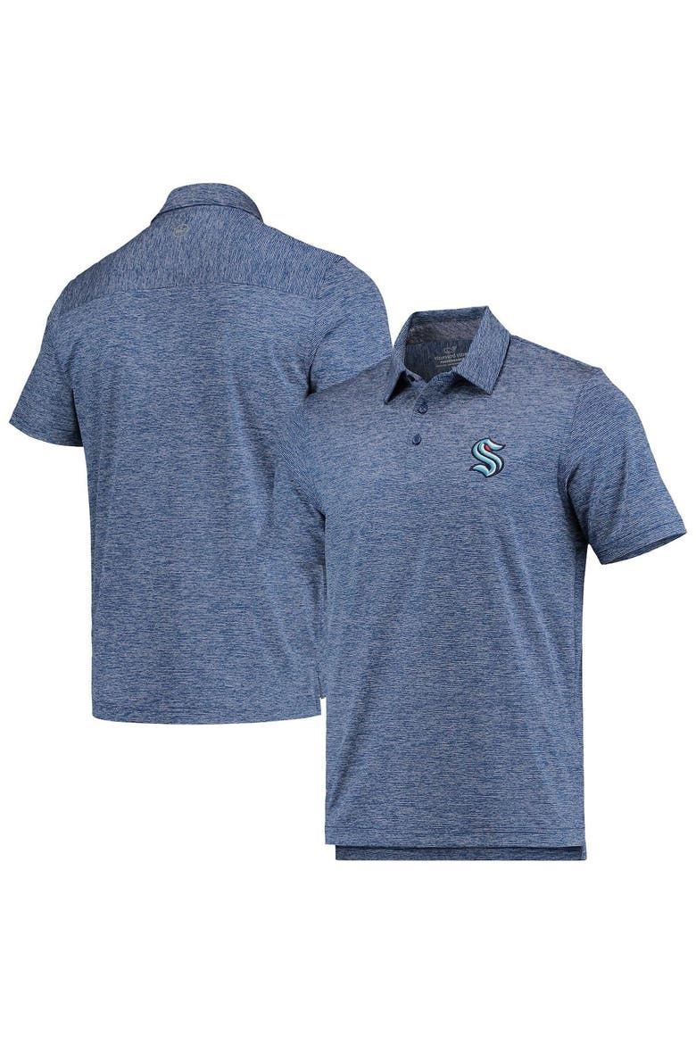 Men's Vineyard Vines Deep Sea Blue Seattle Kraken Destin Stripe Polo, Main, color, Navy