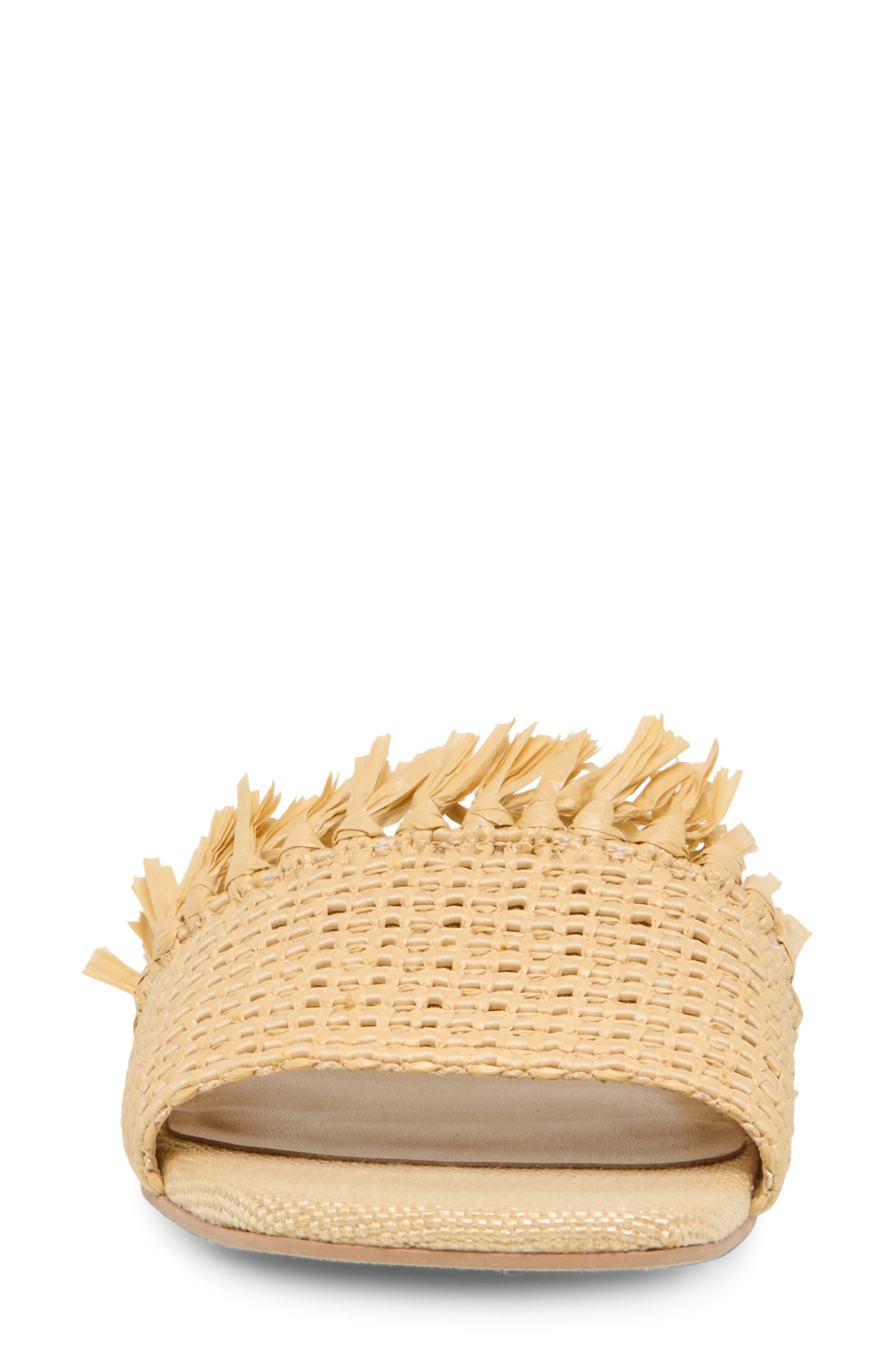 Lenya Slide Sandal, Alternate, color, LIGHT NATURAL RAFFIA